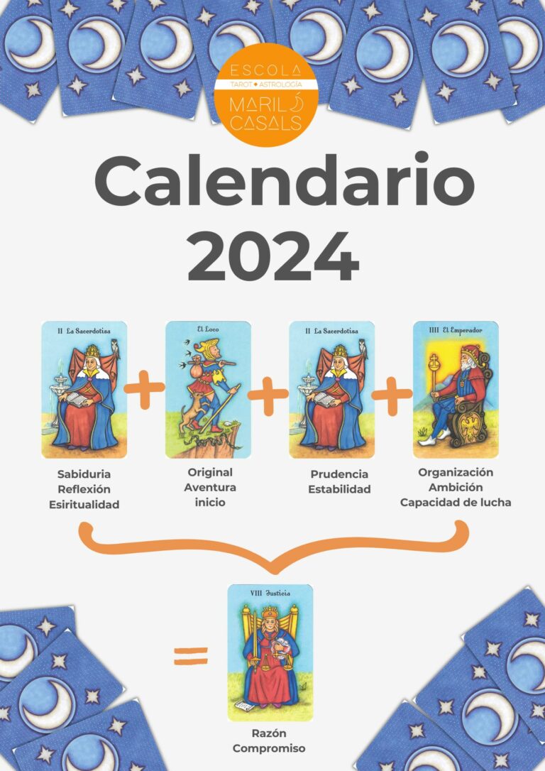 Calendario Tarot 2024 Escola Mariló Casals