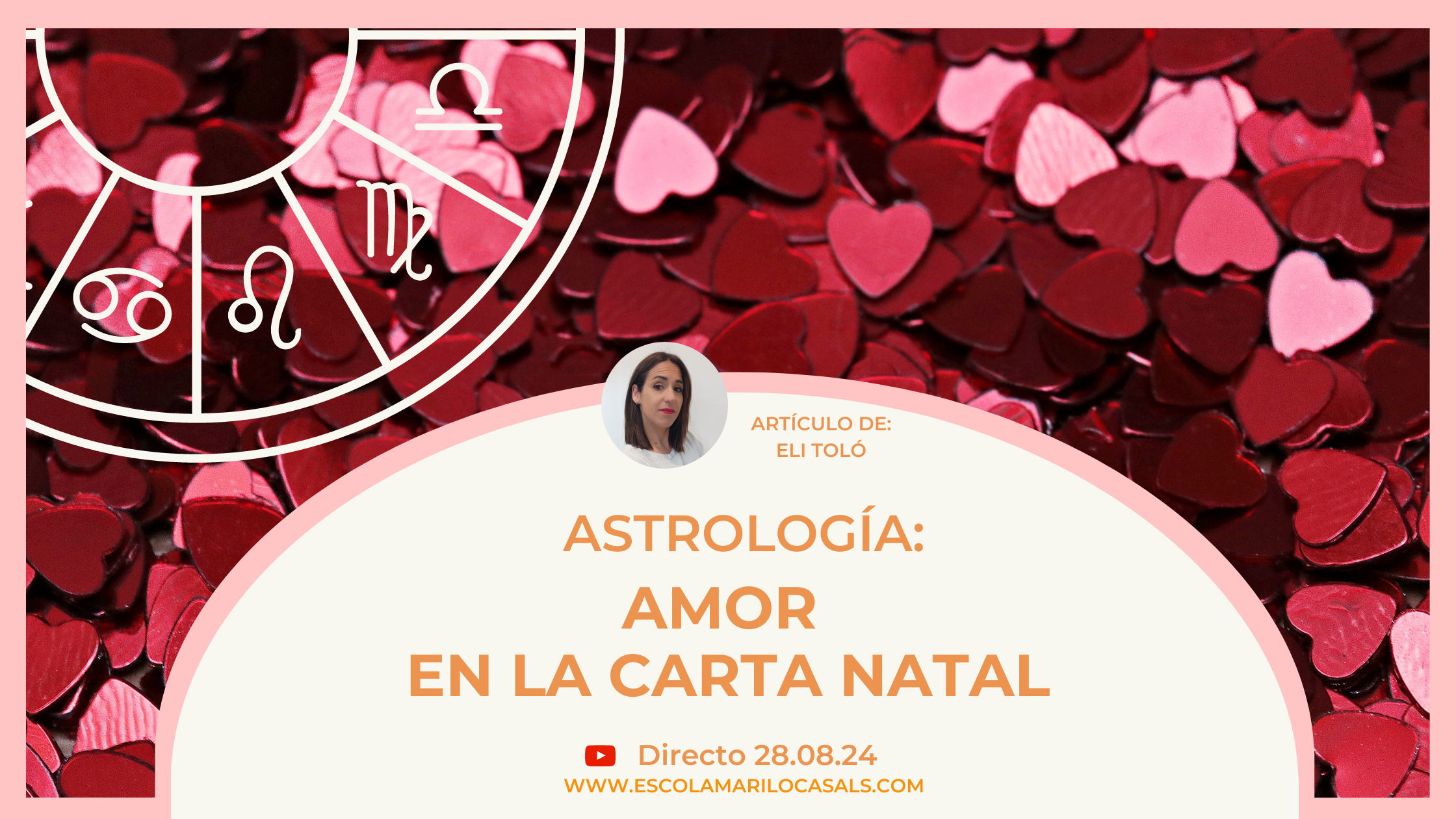 Elisenda Toló nos mostrará cómo y dónde mirar el amor en la carta natal.